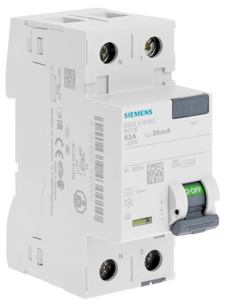 SIEMENS - Interrupteur Différentiel 30 mA 63 A Type A