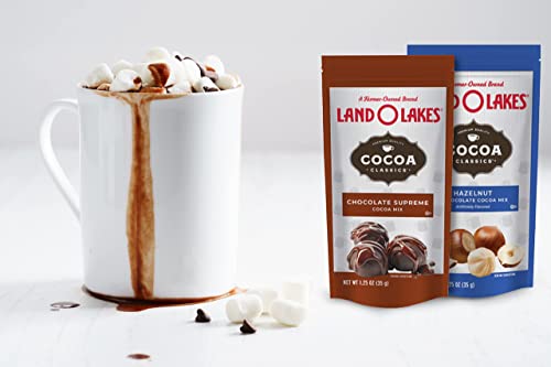 Land O'lakes 7 Different Flavors Hot Cocoa Mix Gift Basket - 60 Pieces - Gift Box For Family, Friends, Her, Him #TOP1