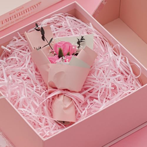 Naisfei 100g Füllmaterial Geschenk, Geschreddertes Papier Für füllmaterial Geschenkbox, Füllmaterial für Geburtstag Jahrestag Weihnachten(Rosa)