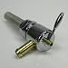 Chrome 1975-2006 Harley Davidson 22mm Filtered HI-FLOW Petcock LEFT 90 Fuel Outlet Shut Off Valve - For Use with 3/8" ID Fuel Hose - Replaces HD Part # 62168-81 - Motorcycle Chopper Bobber