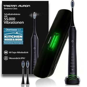 Tristan Auron Schallzahnbürste Business Class Schwarz