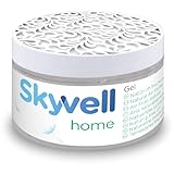 Skyvell Home Geruchsentferner Gel 250 g – Neutralisiert Uringeruch & Rauch – Dauerhafte Geruchsbeseitigung in Bad & Patientenzimmer – Wirkt ca. 30 Tage – Natürliche Basis – Dose inkl. Gel