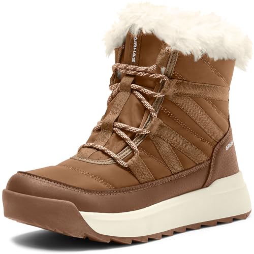 Women's Warm Snow Boots Cold Weather Winter Boots Fur Lined Comfortable Lightweight