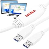 Gearmo 6ft PC Transfer Cable - Built-in Software, No Installation, Unlimited Uses - High Speed USB Transfer Between Computers - Supports Windows 11/10/8/7