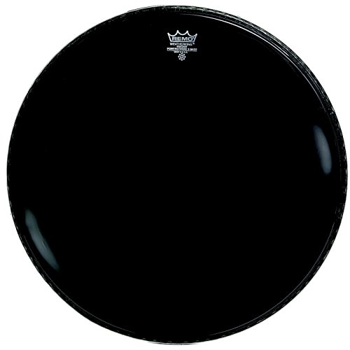 P3-1026-ES- Powerstroke 3 Ebony 26inc 5inc Black DynamO bas davul derisi