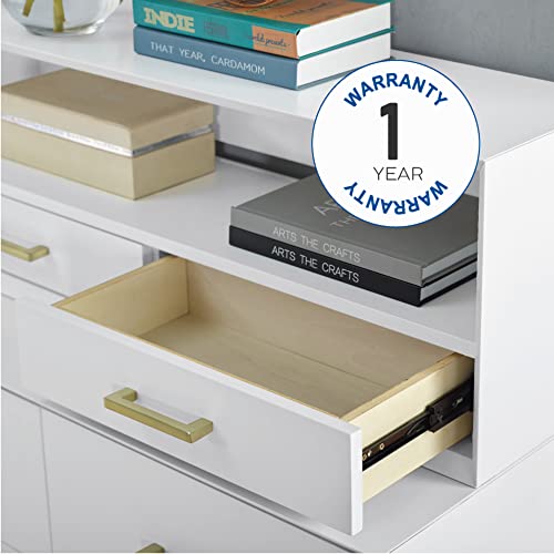 Classic Brands Canton 2 Drawer Top Storage Hutch, White #TOP7