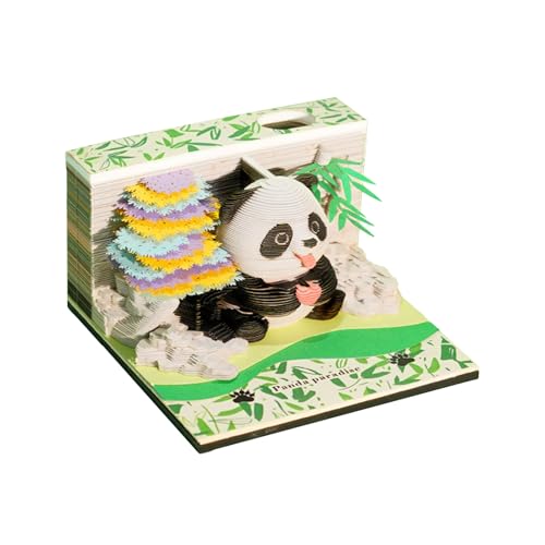 Calendrier sculpture 3D panda pour la salle de classe et maison