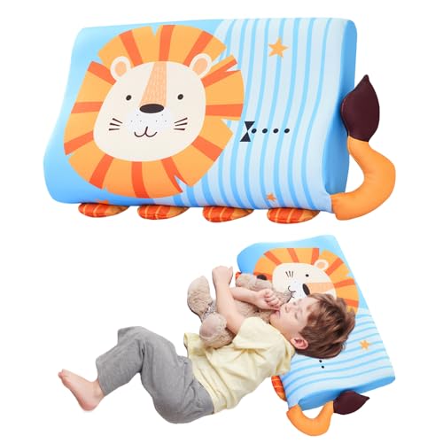 YANGUN Schlummerkids Kissen, 45X27cm Calmly Kinderkissen, kopfkissen Kinder, Ergonomisches KissenKinder, Atmungsaktives Kinder Bett Kissen für...