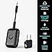 MEE audio Connect Air Pro (2 PACK) Bluetooth Wireless Audio Transmitter & Receiver for AirPods or Bluetooth Headphones, 2-in-1 Adapter with Detachable Cable for 3.5mm devices on Airplanes, Black&White