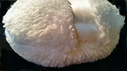 Monster Sized White Fluffy Fleece Powder Puff for Dusting Powder - 4 Sizes Available
