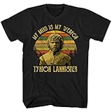 ALOPW Tyrion Lannister My Mind is My Weapon T Shirts, Funny Movie Quote Unisex Crewneck Shirts for Men Women