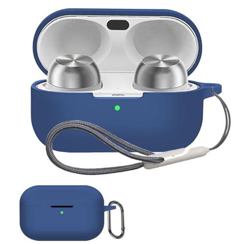 【KYK SHOW 】For Technics EAH-AZ100 用 ケース ワイヤレスノイズキャンセリングイヤホンシリコン カバー 着装まま充電可能 耐衝撃性 防水防塵 軽量小型 保護ケース 紛失防止 男女兼用 收納ケース Technics EAH-A