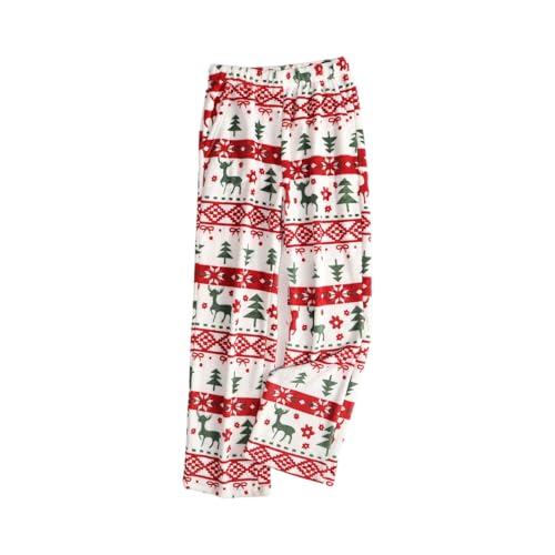 Fuzzy Christmas Pajama Pants Flannel Christmas Thermal Fuzzy Pj Pants | Christmas Festive Print, Soft, Loungewear, Fall Winter, Elastic Waist, Fluffy, Wide Leg, Loungewear, Fuzzy Fleece - image 4