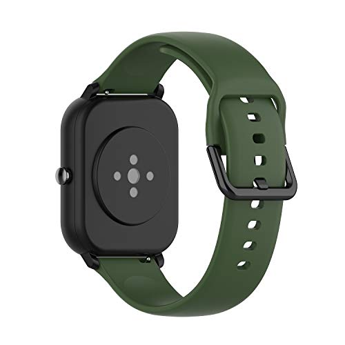 Ruentech - Correa de repuesto compatible con Amazfit GTS GTS2 MINI GTS3 BIP S, pulsera de silicona, accesorio - imagen 5