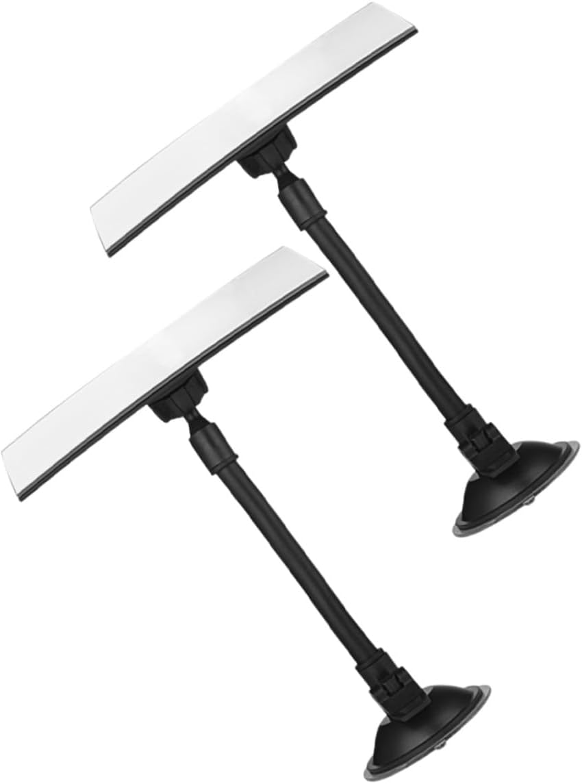 minkissy 2pcs Car Rear Facing Mirrors with Suction Cup for Back Seat View, Wide Angle Car Interior Rearview Mirror for Safety and Driving Assistance