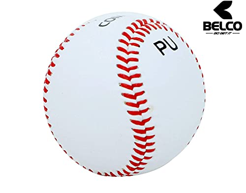 Image of Belco Baseball, Competition Grade Baseball Ball Official Size (PU Baseball Pack of 3)