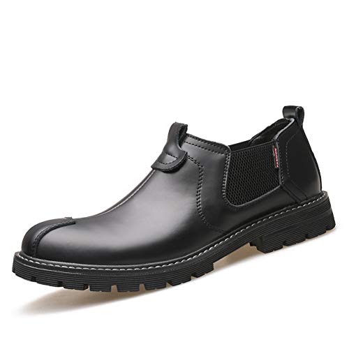 Men's Pull-on Casual Oxfords Shoes for Men Wedding Party Formal Dress Shoes Chelsea Style Antislip Sole