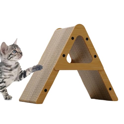 mophrati Robustes Katzenkratzbrett mit mehrseitig nutzbarer Oberfläche schützt Möbel und bietet Wohnungskatzen eine tolle Möglichkeit zum vertikalen-8