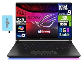 ASUS ROG Strix Scar 16 AI Gaming Laptop, 16.0&quot; 240Hz Mini LED WQXGA Display (Intel Ultra 9-275HX, GeForce RTX 5080 16GB, 64GB DDR5, 2TB PCIe SSD, RGB KB, 2 Thunderbolt 5, Win 11 Pro) w/Hub