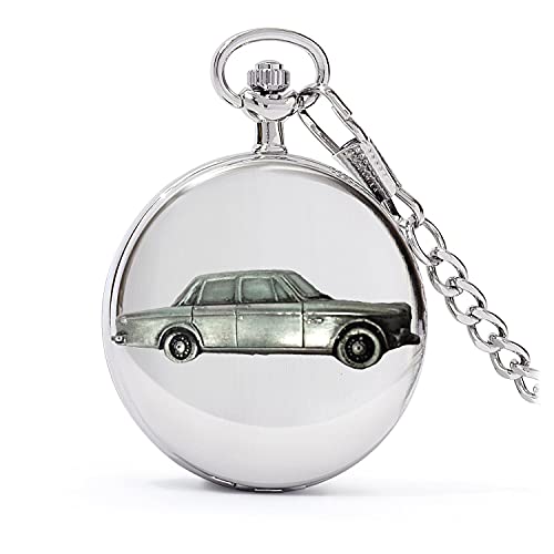 Montre gousset avec voiture suédoise 164 Saloon, le cadeau idéal pour homme raffiné