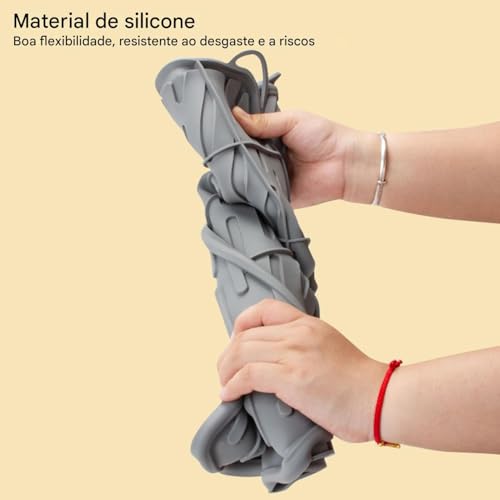 Tapetes Para Areia de Gato | Tapete Coletor de Areia para Gato 61x43 cm - Impermeável e Resistente a