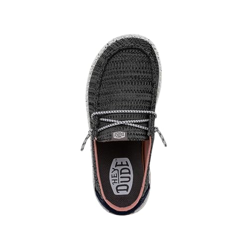 Image of HEYDUDE Wendy Sport Mesh Loafers for Kids Girls - Textile Upper - Two-Eyelet Lace Closure - Slip-on Style