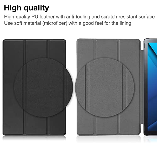 undefined Nutmeg 対応 Lenovo tab6 10.3インチ 用の カバー ケース Lenovo Tab6 5G A101LV 用の ケース スタンド機能付き 肌感レザー スマートタブレット 保護ケース マグネット内蔵 超軽量 柔らかい手触り 耐衝撃 耐汚れ 耐久性 全面保護 保護カバー (ブラック) の商品画像 8