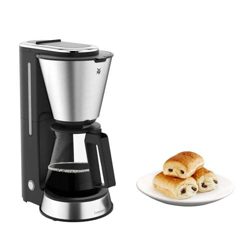 WMF KITCHENminis Machine à café verre, Capacité 1-5 tasses, Revêtement inox 18/10 Cromargan, Porte-filtre amovible, Aroma 0412270011
