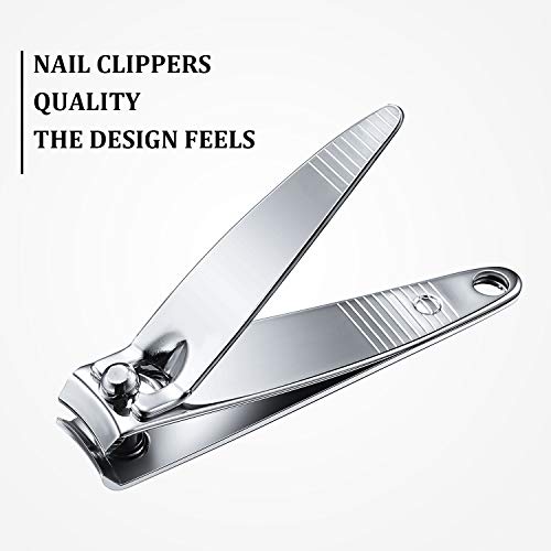 100 Pieces Nail Clippers Flat Toenail Clippers Stainless Steel Fingernails Pointed Manicure Pedicure Sturdy Trimmer Set For Men And Women #TOP2