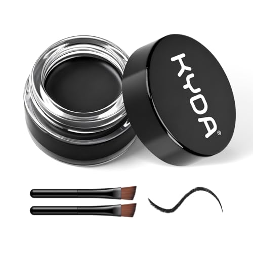 Delineador en gel KYDA negro duradero resistente al agua miniatura 1