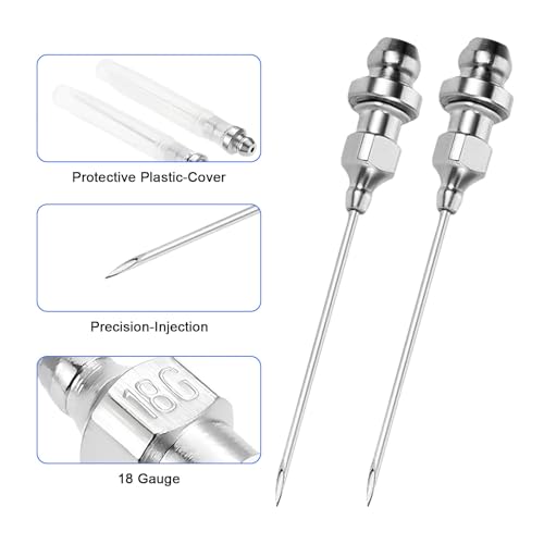 Linkstyle 12PCS Grease Gun Tips Kit, Quick Connect Coupler and Flexible Hose, Precision Needle Tips for Automotive, Tractor, Industrial Lubrication