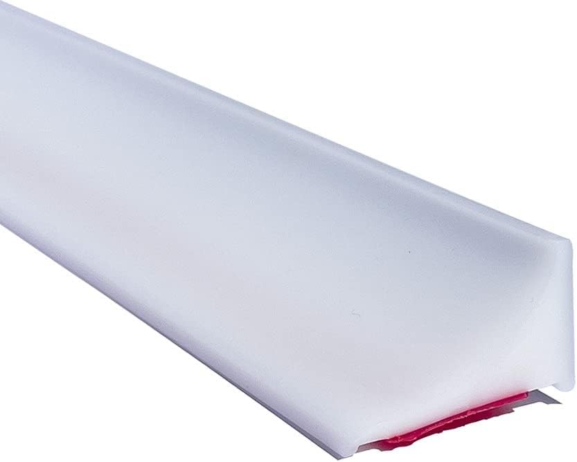 THEWHITESHOP 39Inch Shower Threshold Water Dam Barrier,Shower Dam Water Stopper for Frameless Shower Door Bottom,Silicone Sink Splash Guard for Kitchen Bathroom,Corner Shower Water Guard for Bathtub