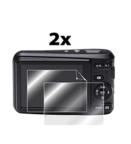 Protector de pantalla para cámara digital Kodak PIXPRO FZ43-BK invisible con tecnología de 2 uds 2