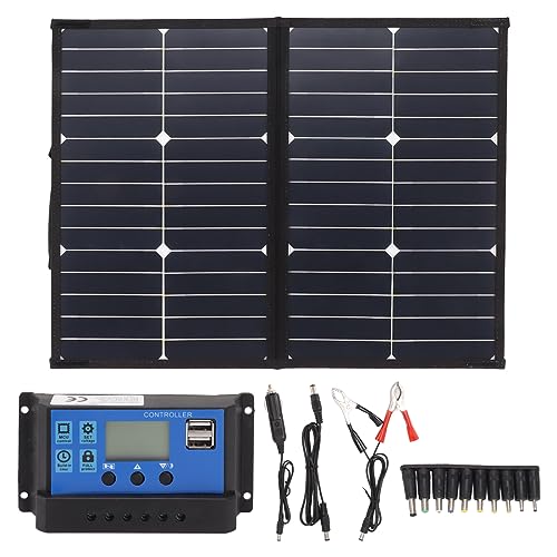 Cargador solar portátil de 42W y panel solar plegable impermeable para camping y montaña 7