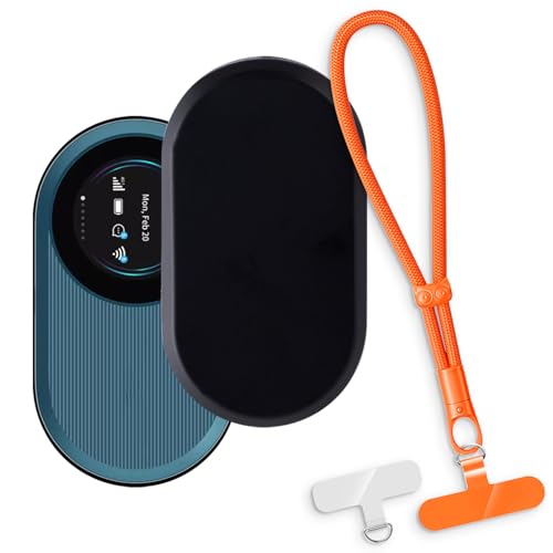 OAGELIM 2-in-1�ی�P�[�X�ƃ��X�g�X�g���b�v ZTE U10 Pro �Ƃ̌݊������� ���O���\�ȃ��j���[�h�t���d�b�J�o�[�A����~�ߕ����h�~�O���b�v�n���h�� (�u���b�N + �I�����W)