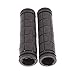 Vktech Soft BMX MTB Cycle Road Mountain Bicycle Scooter Bike Handle bar Rubber End Grip (Black)