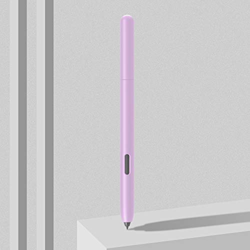 Love Mei Silicone Sleeve Case For Galaxy Tab S7 S Pen Holder Protective Skin Cover Case Non-Slip Smooth Grip Accessories Compatible With Galaxy Tab S7 Purple #TOP4