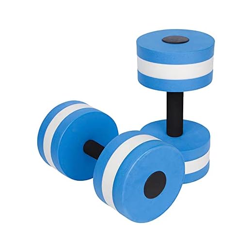 Water Weights Aquatic Dumbbells for Pool Exercise Set, 2PCS Water Dumbells Pool Resistance, Water Aerobic Exercise Foam Dumbbell Aquatic Fitness Barbells Equipment for Men Women Weight Loss (Blue)