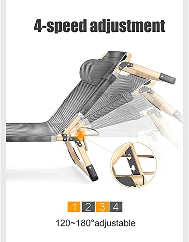 Sillón reclinable al aire libre con respaldo de 4 posiciones 7