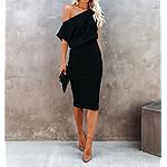 Ezbelle-Womens-Off-The-Shoulder-Short-Sleeve-Ribbed-Casual-Party-Bodycon-Midi-Dress