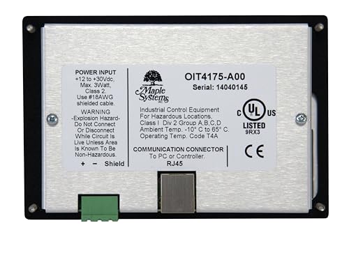 Image of OIT4175-A00 - Alphanumeric Operator Interface Terminal, 4x20 VFD Display, 16 Programmable Keys, Aluminum, C1D2, Extended Temp, B.A.B.A. - Made in The USA.