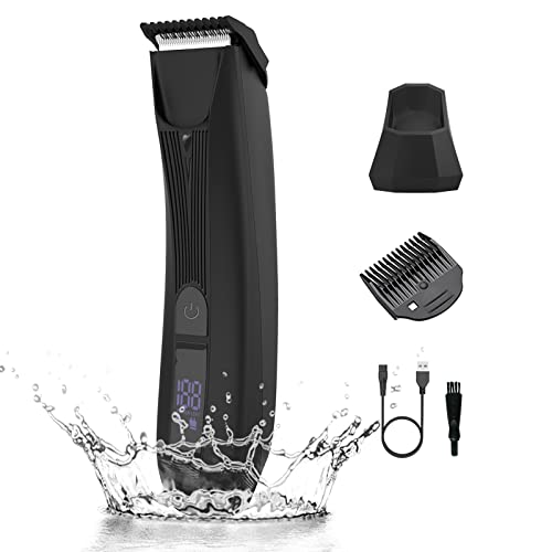 Electric Groin Hair Trimmer, Men's Hair Trimmer, USB Standing Charging