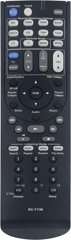 Replacement Remote Control Replace for TV/Audio/Projector RC-711M for Integra DTR-4.9 DTR-5.9 AV Receiver