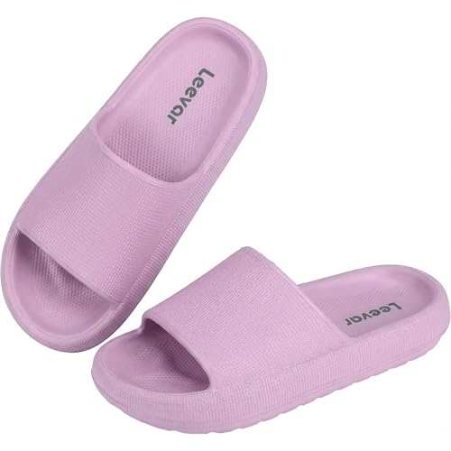 Image of Leevar Cloud Slides for Women and Men - Soft, Comfy, Relax Cloud Slippers, Thick Sole, Non-slip Slides for Men, Easy to Clean, Shower, Swimming, Beach, Indoor and Outdoor Slides for Men