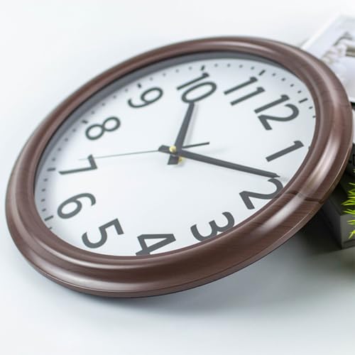 Reloj de pared de vidrio Sewroro con elegante acabado vintage redondo 7