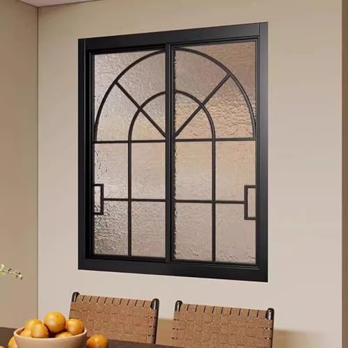 Ventanas correderas para el hogar con vidrio patrón y perfiles modernos de aluminio 3