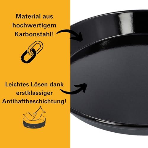 Plaque de cuisson ronde antiadhésive en émail Premium Baking - 5
