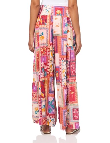 Angie Women's Smocked Waist Tiered Wide Leg Pant2