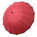 Saiveina 47 Inch Auto Open Straight Strong Durable Umbrella, 190T Fiber Waterproof Windproof Sport Umbrella 16 Ribs (SV1258 - Purplish Red)
