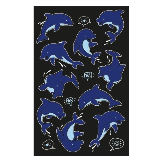 Pegatinas adhesivas neón para decorar con 6 fantasías coloridas 6